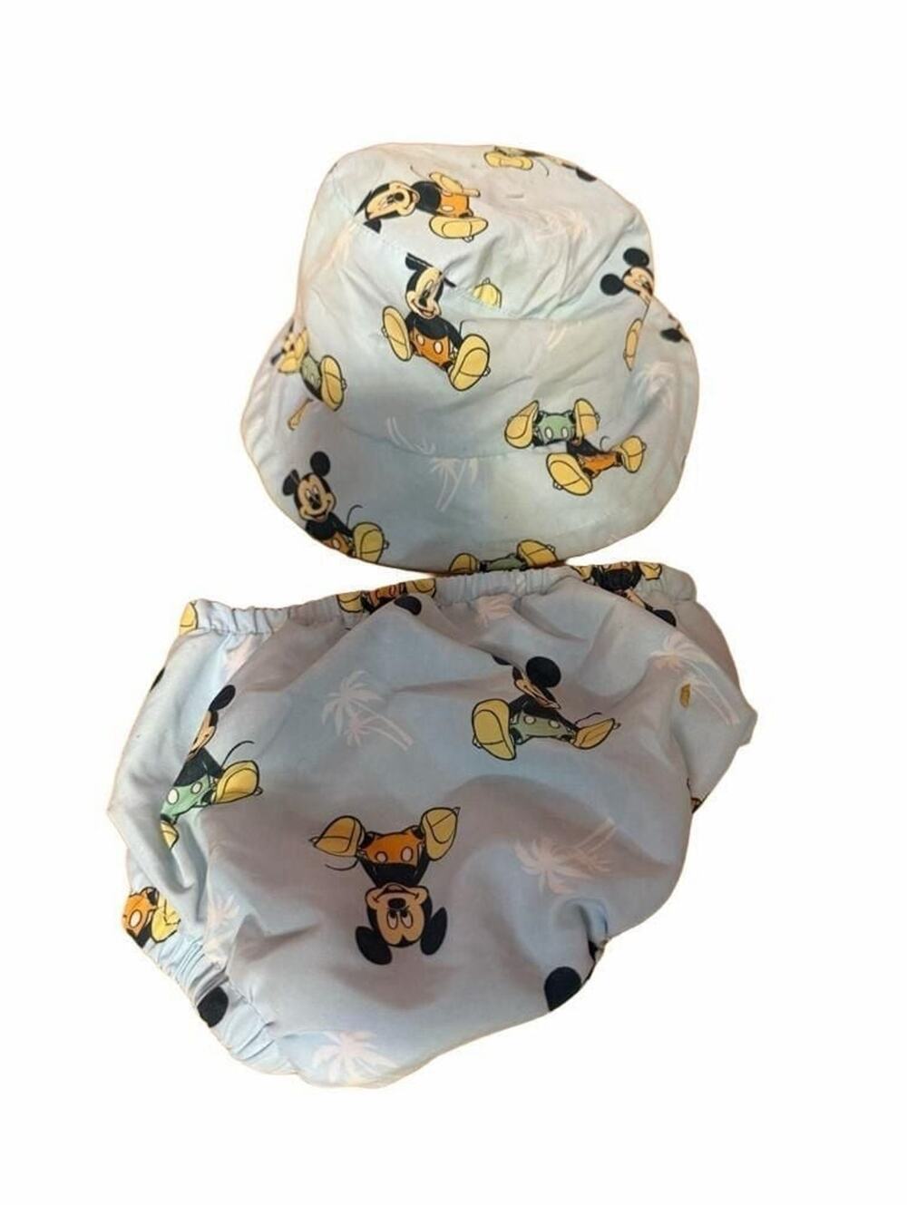 Disney Mickey Mouse and Friends trunks and Reversible Sun Hat Set